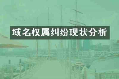域名权属纠纷现状分析