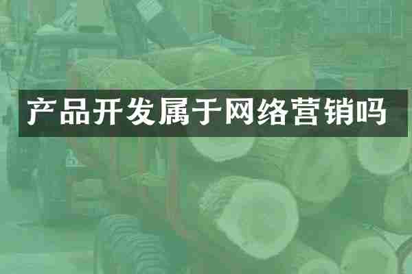 产品开发属于网络营销吗