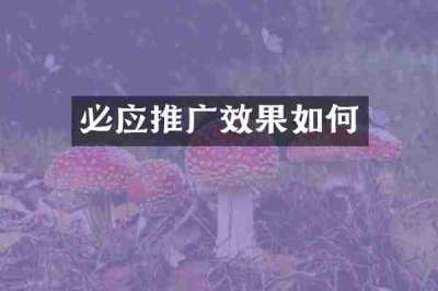 必应推广效果如何