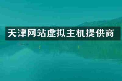 天津网站虚拟主机提供商