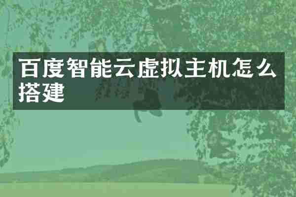 百度智能云虚拟主机怎么搭建