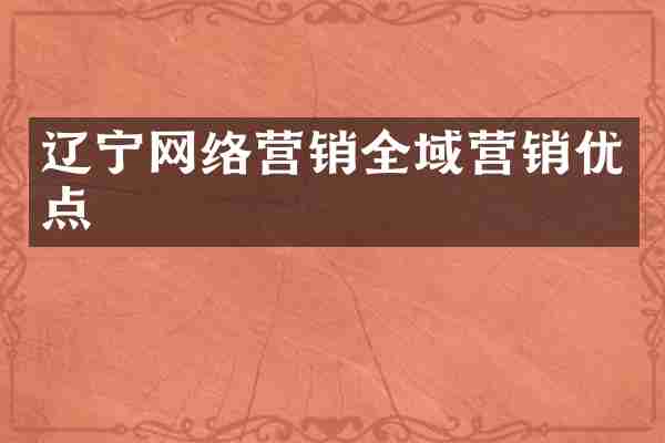 辽宁网络营销全域营销优点