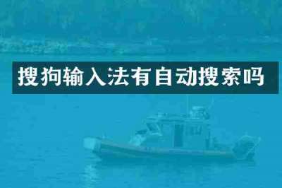 搜狗输入法有自动搜索吗