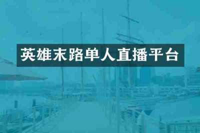 英雄末路单人直播平台