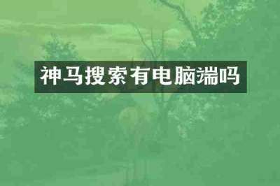 神马搜索有电脑端吗
