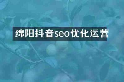 绵阳抖音seo优化运营