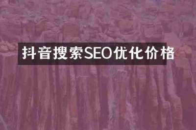 抖音搜索SEO优化价格