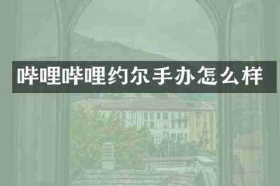 哔哩哔哩约尔手办怎么样