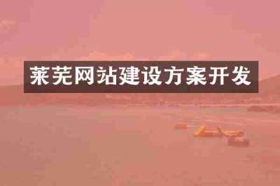莱芜网站建设方案开发