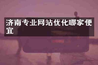 济南专业网站优化哪家便宜