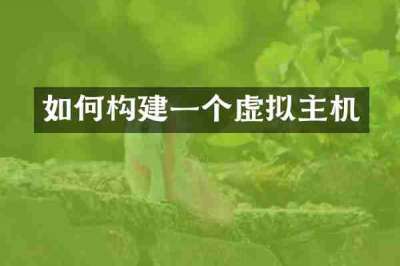 如何构建一个虚拟主机