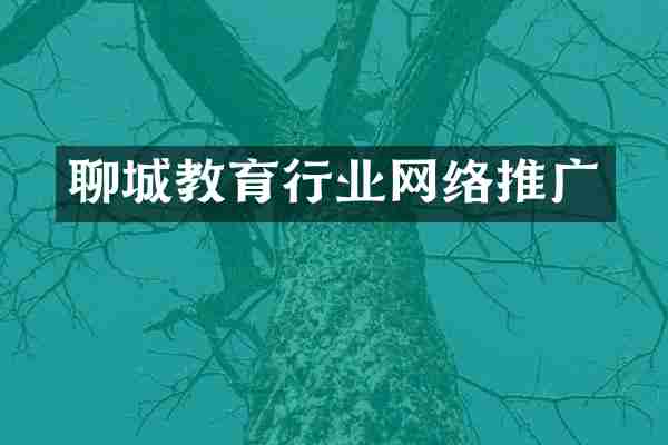 聊城教育行业网络推广