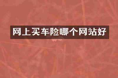网上买车险哪个网站好