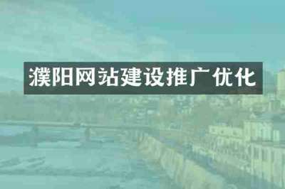 濮阳网站建设推广优化
