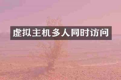 虚拟主机多人同时访问