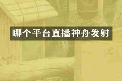 哪个平台直播神舟发射