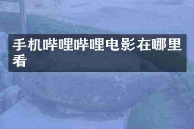 手机哔哩哔哩电影在哪里看