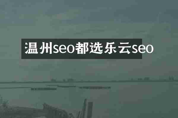 温州seo都选乐云seo