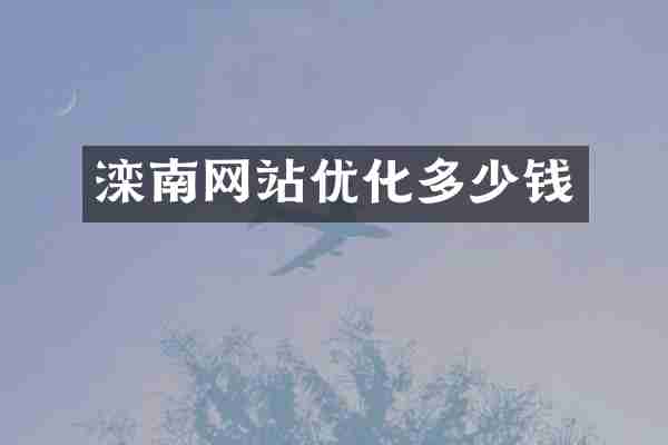 滦南网站优化多少钱