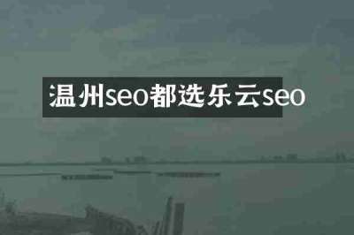 温州seo都选乐云seo