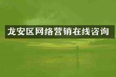 龙安区网络营销在线咨询