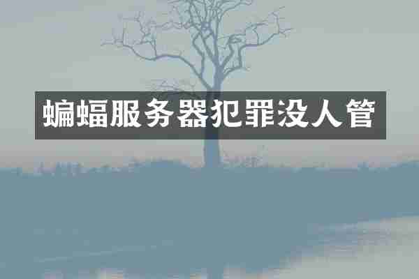 蝙蝠服务器犯罪没人管