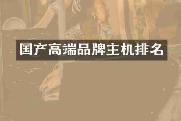 国产高端品牌主机排名