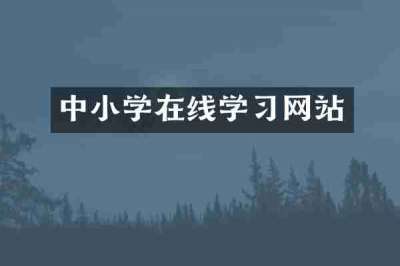 中小学在线学习网站