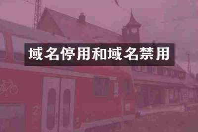 域名停用和域名禁用