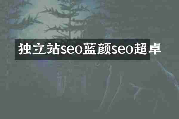 独立站seo蓝颜seo超卓