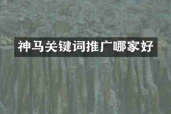 神马关键词推广哪家好