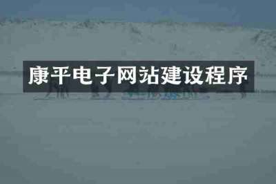 康平电子网站建设程序