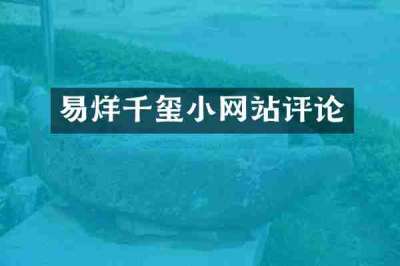 易烊千玺小网站评论