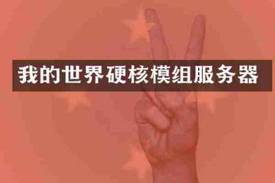 我的世界硬核模组服务器