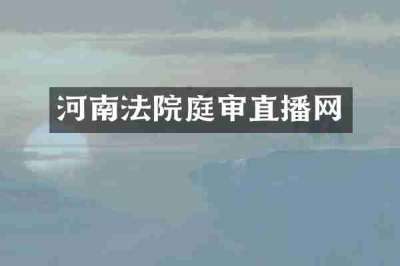 河南法院庭审直播网
