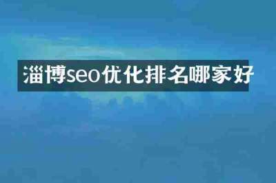 淄博seo优化排名哪家好