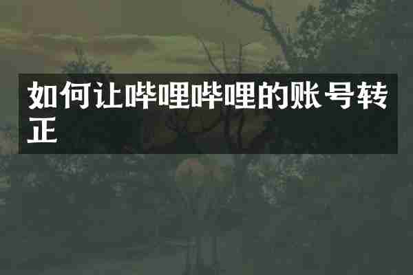 如何让哔哩哔哩的账号转正