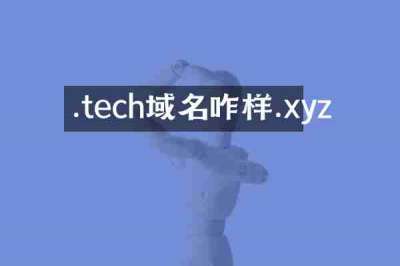 .tech域名咋样.xyz