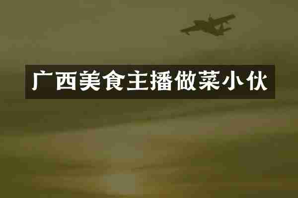 广西美食主播做菜小伙