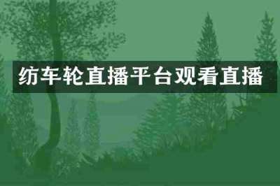 纺车轮直播平台观看直播