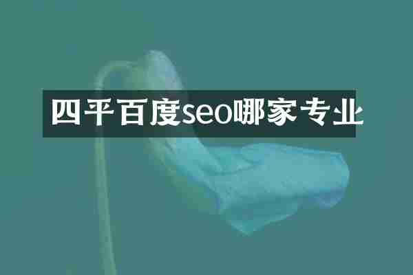 四平百度seo哪家专业