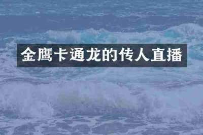 金鹰卡通龙的传人直播
