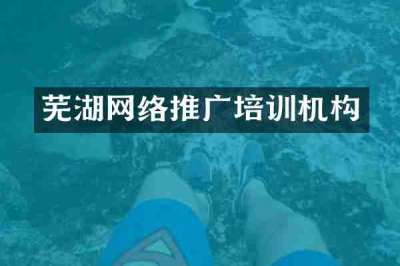 芜湖网络推广培训机构