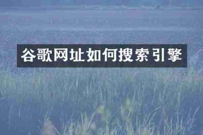 谷歌网址如何搜索引擎