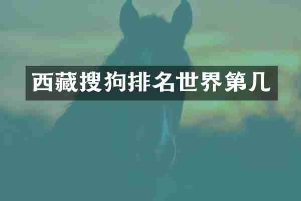 西藏搜狗排名世界第几