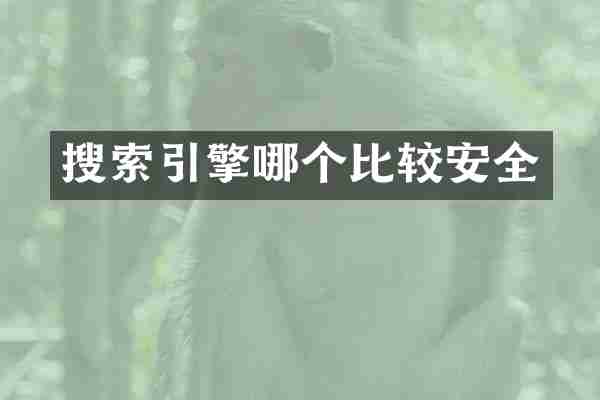 搜索引擎哪个比较安全