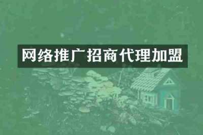 网络推广招商代理加盟