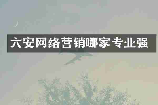 六安网络营销哪家专业强