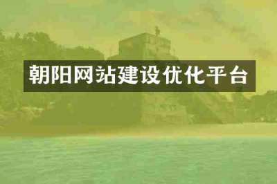 朝阳网站建设优化平台