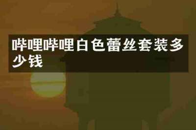 哔哩哔哩白色蕾丝套装多少钱